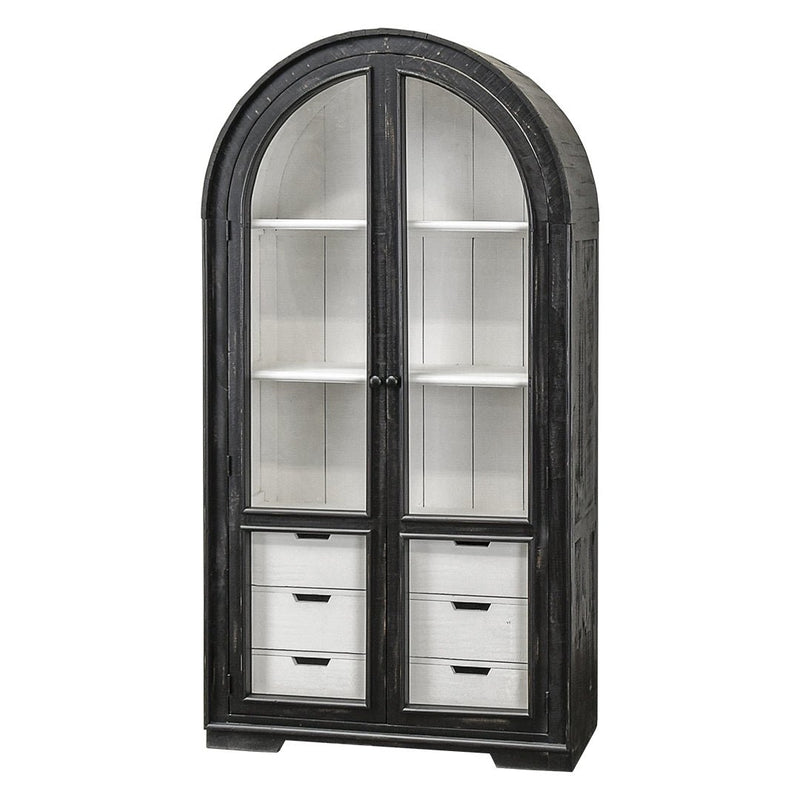 Julia Curved Hutch Cabinet - WCC Furniture & Mattress Center Lafayette & Lake Charles