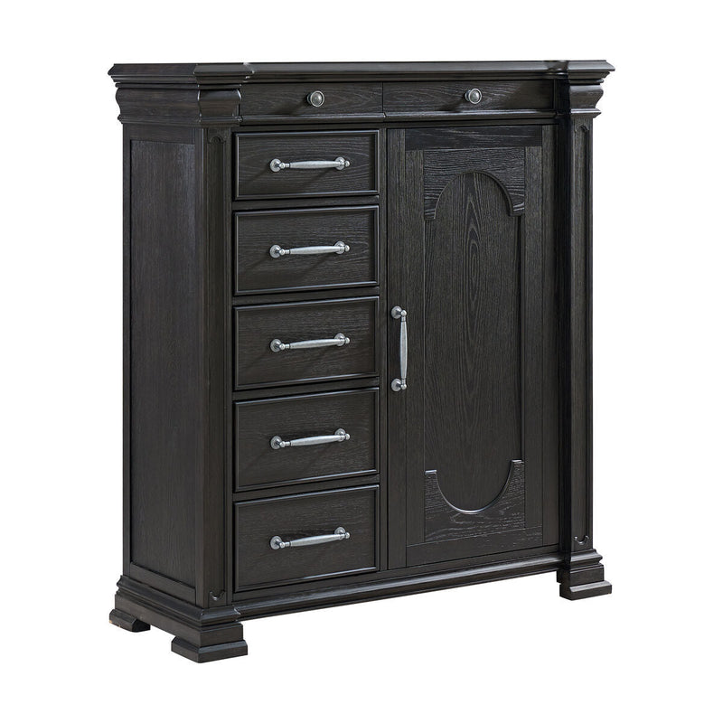 Kings Court Black Dressing Chest - WCC Furniture & Mattress Center Lafayette & Lake Charles