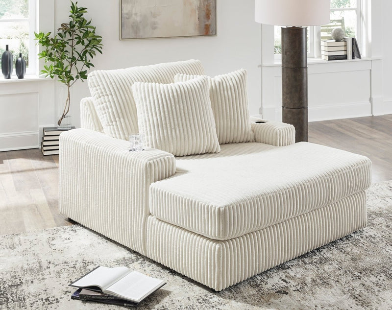 Lindyn Ivory Chaise - WCC Furniture & Mattress Center Lafayette & Lake Charles