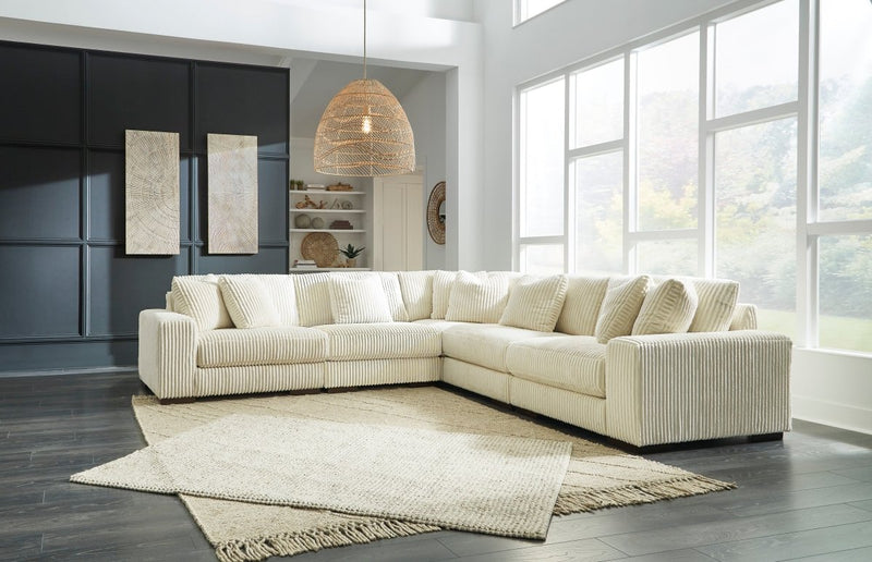 Lindyn Ivory L - Shaped Sectional - WCC Furniture & Mattress Center Lafayette & Lake Charles