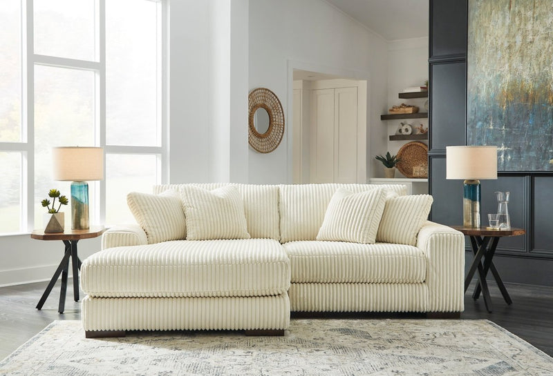 Lindyn Ivory LAF Sofa Chaise - WCC Furniture & Mattress Center Lafayette & Lake Charles