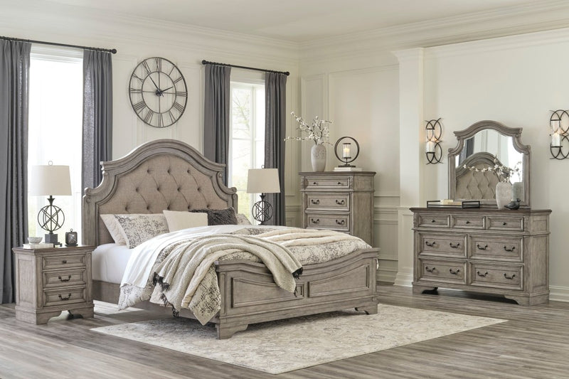 Lodenbay Upholstered Bed, Dresser & Mirror - WCC Furniture & Mattress Center Lafayette & Lake Charles