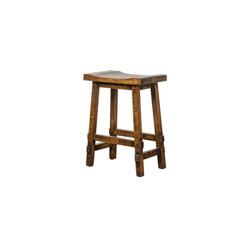 Louisiana Tobacco Saddle Stool - WCC Furniture & Mattress Center Lafayette & Lake Charles