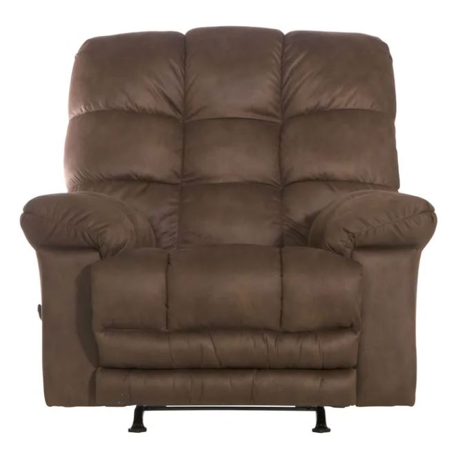 Machado Chocolate Rocker Recliner with Extended Footrest