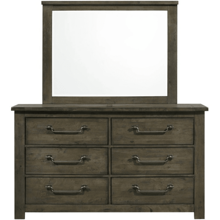 Maverick Grey Dresser & Mirror - WCC Furniture & Mattress Center Lafayette & Lake Charles