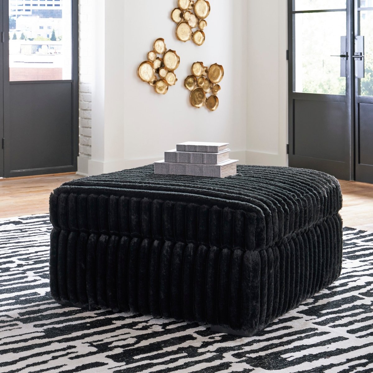 洋楽 BIG MIZ MIDNIGHT MAN HANDLE DABJ-1216 Midnight Madness Oversized Ottoman | The Furniture Mart