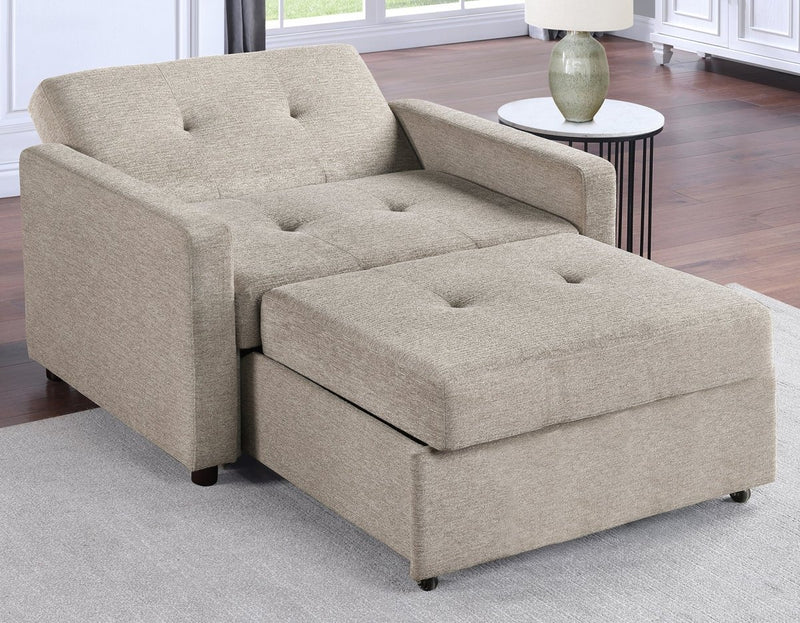 Noah Tan Chair w/Twin Sleeper - WCC Furniture & Mattress Center Lafayette & Lake Charles