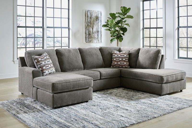 O'Phannon Putty RAF Double Chaise Sectional - WCC Furniture & Mattress Center Lafayette & Lake Charles