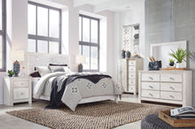 Load image into Gallery viewer, Paxberry Whitewash Twin Bed, Dresser &amp; Mirror
