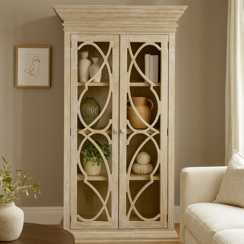 Pennigrove Oxford Cream Display Cabinet - WCC Furniture & Mattress Center Lafayette & Lake Charles