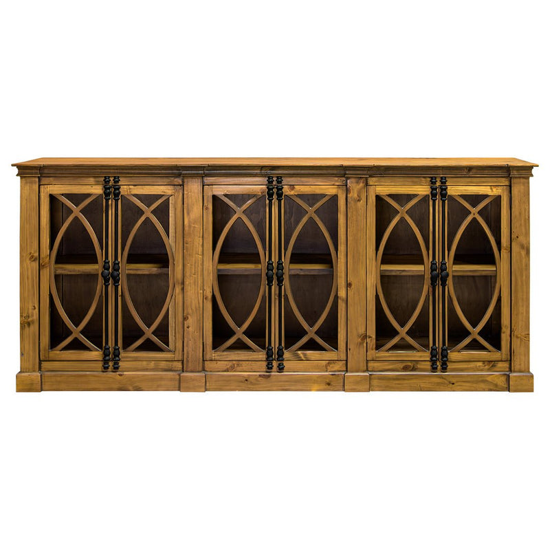 Pescara 6 Door Wheat Console - WCC Furniture & Mattress Center Lafayette & Lake Charles