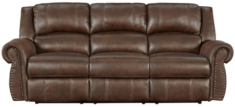 Pickett Walnut Reclining Sofa - WCC Furniture & Mattress Center Lafayette & Lake Charles