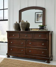 Load image into Gallery viewer, Porter Rustic Brown Queen Platform Storage Bed, Dresser &amp; Mirror
