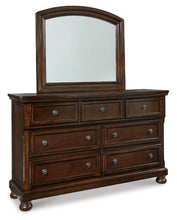 Load image into Gallery viewer, Porter Rustic Brown Dresser &amp; Mirror
