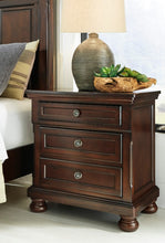 Load image into Gallery viewer, Porter Rustic Brown Nightstand
