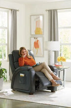 Load image into Gallery viewer, Reliever Gunmetal Power Lay Flat Recliner with Massage and Zero G Recline
