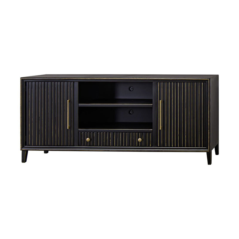 Riley 75" Golden Black TV Stand Console - WCC Furniture & Mattress Center Lafayette & Lake Charles