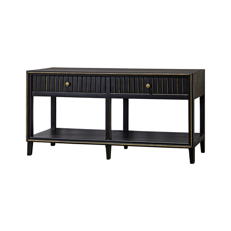 Riley Golden Black Sofa Table - WCC Furniture & Mattress Center Lafayette & Lake Charles