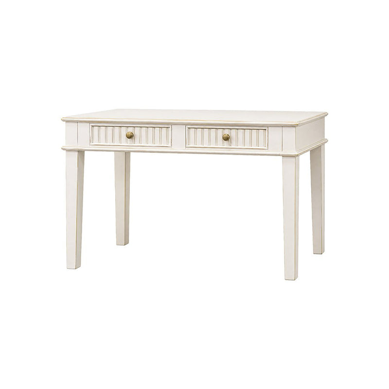 Riley Golden White Desk - WCC Furniture & Mattress Center Lafayette & Lake Charles