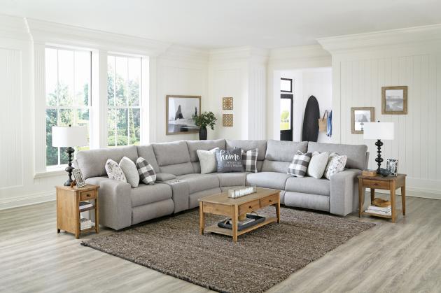 Rockport Power Reclining Sectional - WCC Furniture & Mattress Center Lafayette & Lake Charles
