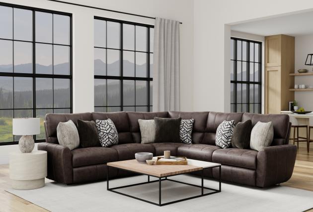 Royster Sable Power Reclining Sectional - WCC Furniture & Mattress Center Lafayette & Lake Charles