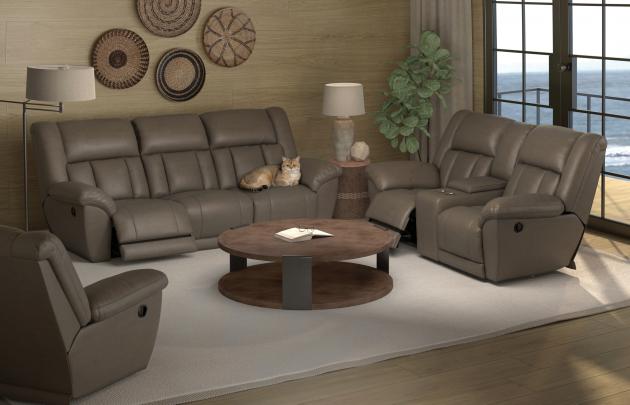 Sentinel Taupe Lay Flat Reclining Sofa & Loveseat - WCC Furniture & Mattress Center Lafayette & Lake Charles