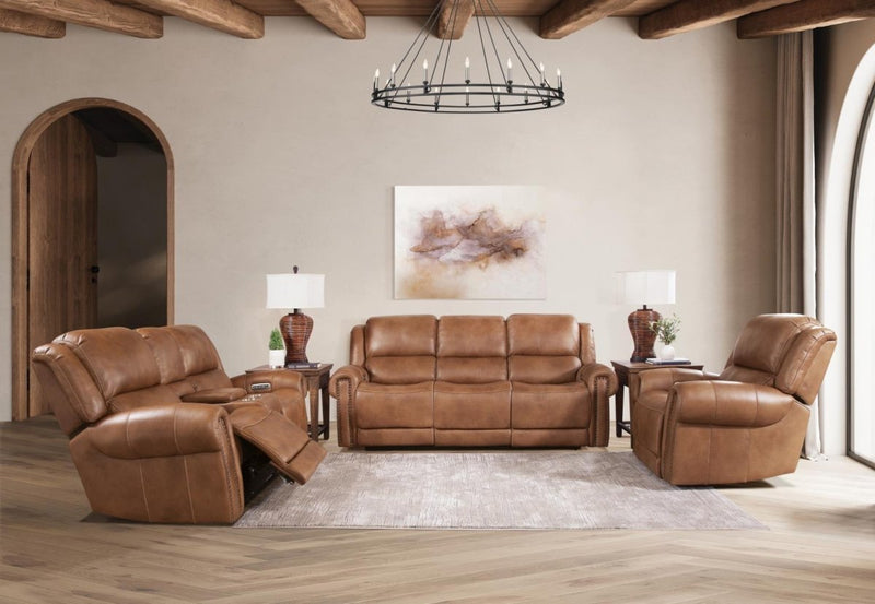 Seville Cognac Power Reclining Sofa & Loveseat - WCC Furniture & Mattress Center Lafayette & Lake Charles