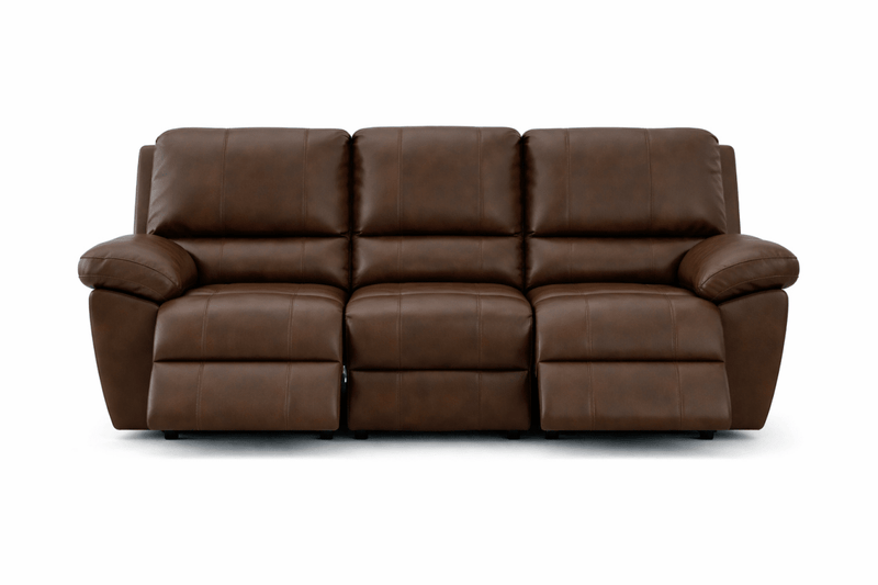 Stetson Walnut Lay Flat Reclining Sofa - WCC Furniture & Mattress Center Lafayette & Lake Charles