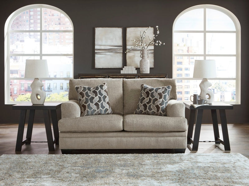Stonemeade Taupe Loveseat - WCC Furniture & Mattress Center Lafayette & Lake Charles