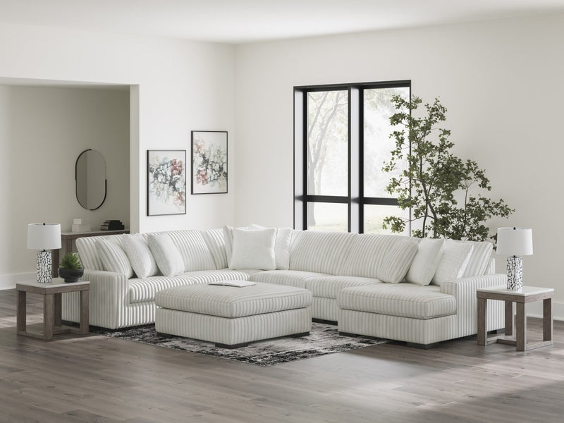 Stupendous Alloy U - Shaped RAF Chaise Sectional - WCC Furniture & Mattress Center Lafayette & Lake Charles