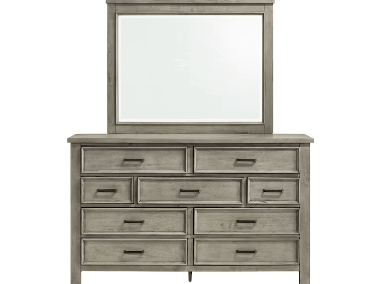 Sullivan Grey Dresser & Mirror - WCC Furniture & Mattress Center Lafayette & Lake Charles