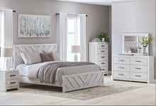 Load image into Gallery viewer, Cayboni Whitewash King Bed, Dresser &amp; Mirror
