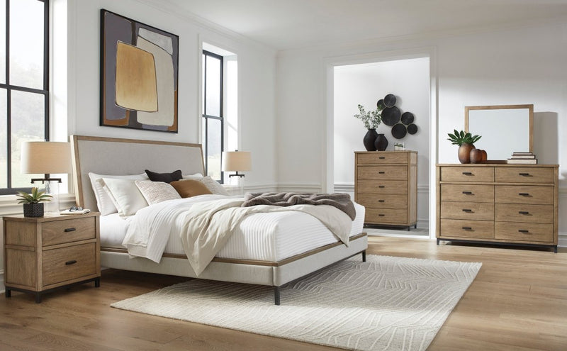Tomtyn Light Brown Platform Bed, Dresser & Mirror - WCC Furniture & Mattress Center Lafayette & Lake Charles