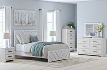 Load image into Gallery viewer, Cayboni Whitewash Queen Bed, Dresser &amp; Mirror
