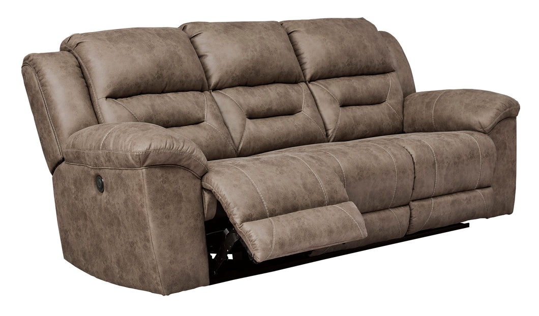 Stoneland Fossil Reclining Power Sofa/Couch