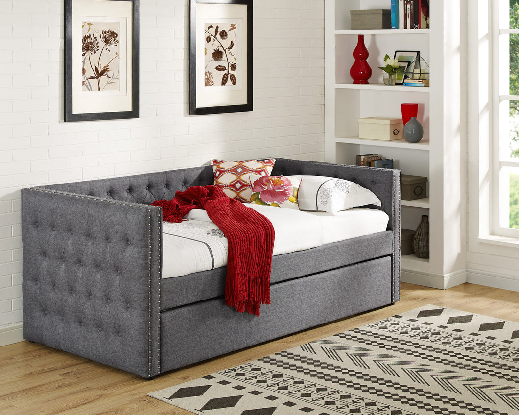 Trina Gray Day Bed w/Trundle