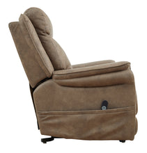 Load image into Gallery viewer, Lorreze Driftwood Power Lift Chair w/ Heat &amp; Massage
