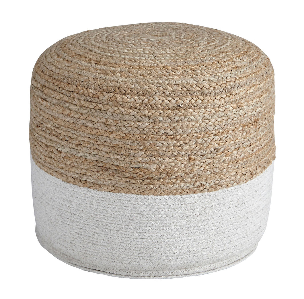 Sweed Valley Natural/White Pouf