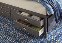 Load image into Gallery viewer, Caitbrook Gray King Platform Storage Bed
