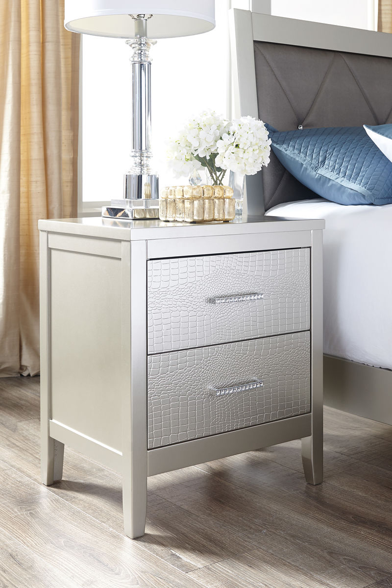 Olivet Silver Night Stand