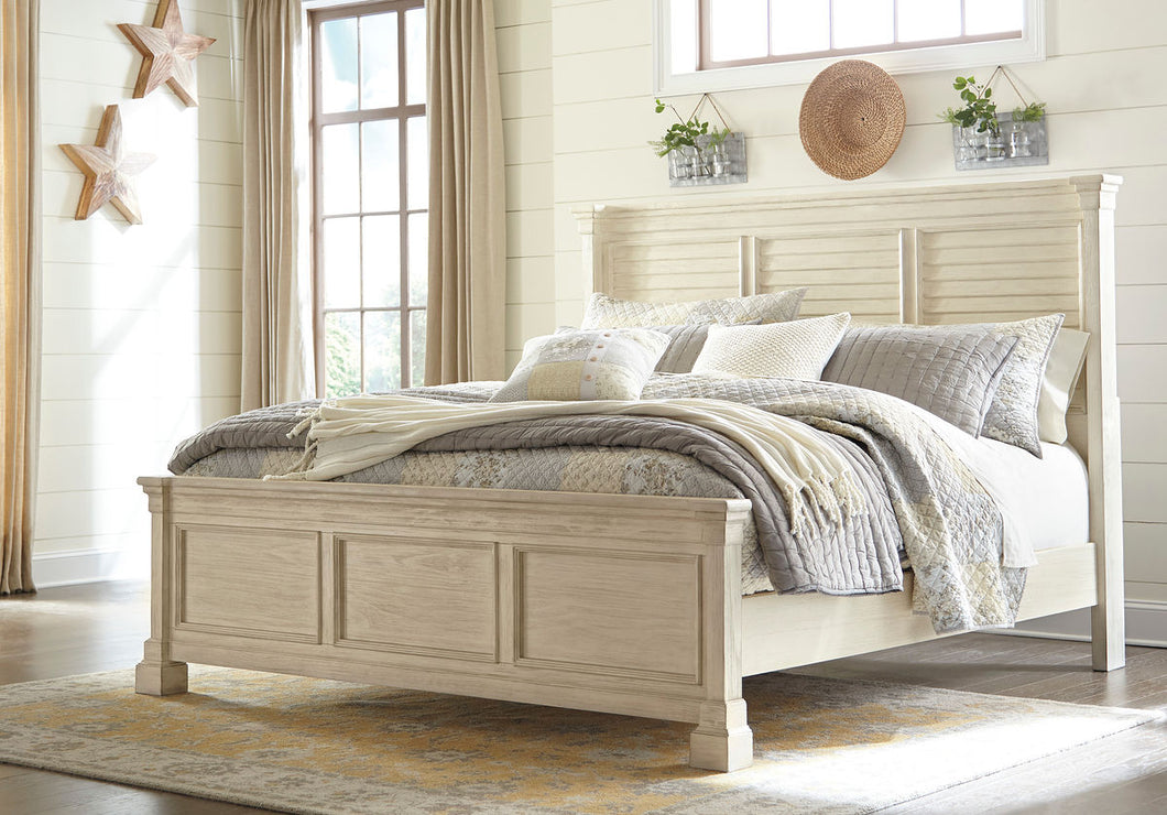 Bolanburg White Queen Louvered Bed