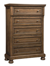 Load image into Gallery viewer, Flynnter Medium Brown Five Drawer Chest
