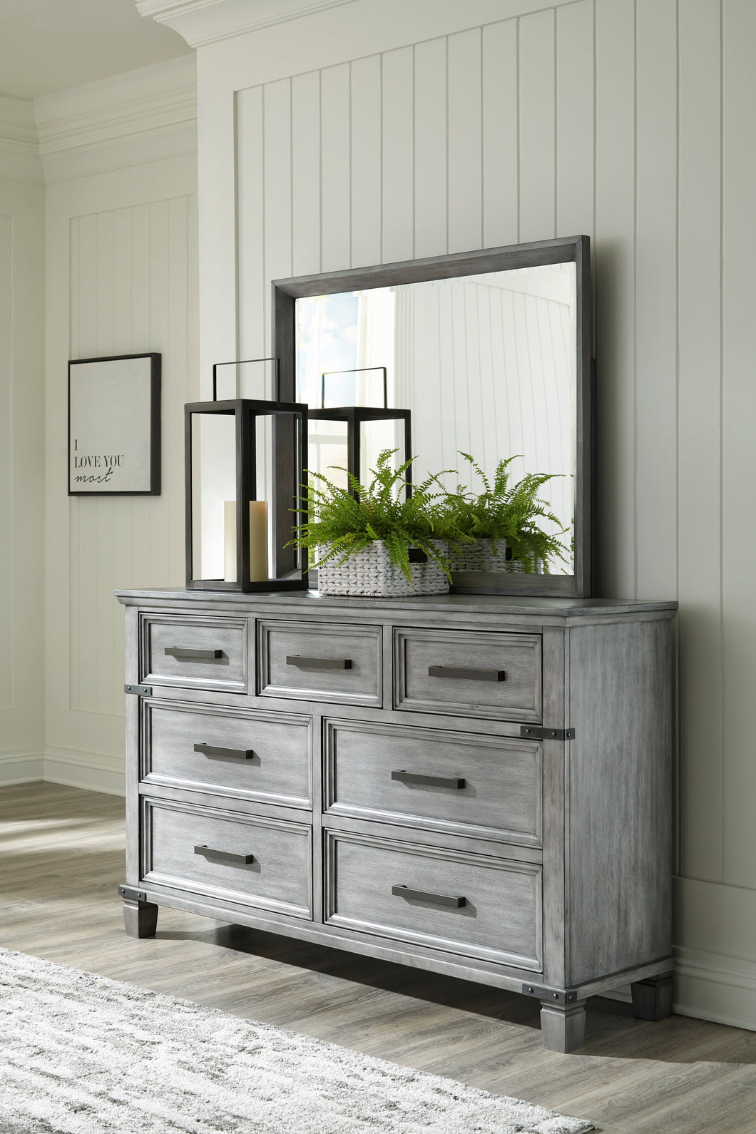 Russelyn Gray Dresser & Mirror