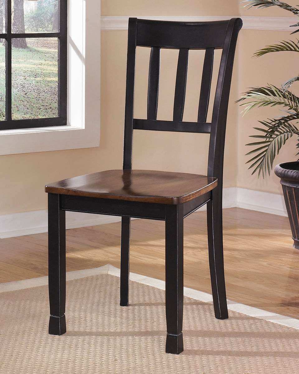 Owingsville Black/Brown Dining Room Side Chair (set of 2)