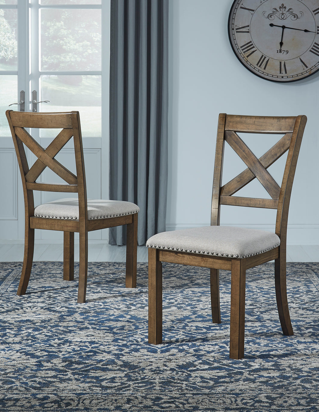 Moriville Beige Dining UPH Side Chair (Set of 2)