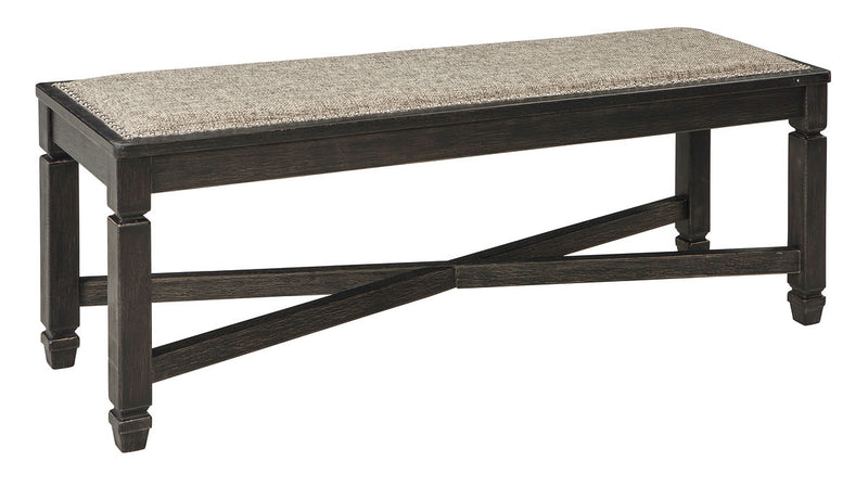Tyler Creek Black/Gray Upholstered Bench