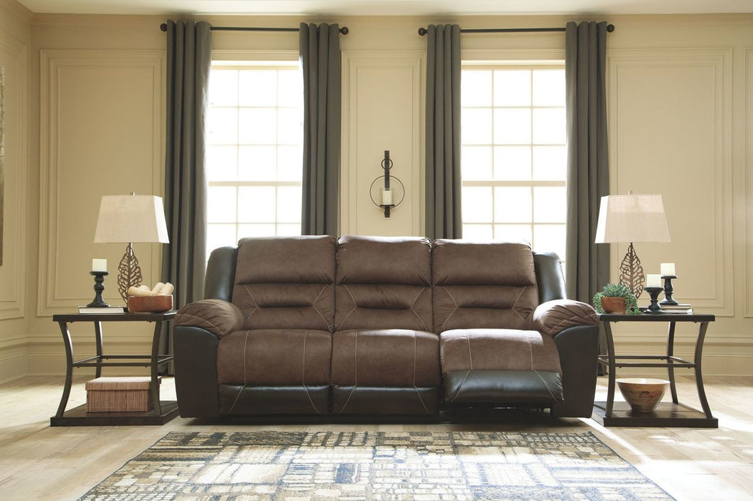 Earhart Chestnut Reclining Sofa/Couch
