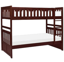 Load image into Gallery viewer, Rowe Dark Cherry Twin/Twin Bunk Bed w/Ladder
