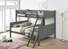 Load image into Gallery viewer, Sami Grey Twin/Full Bunk Bed w/Ladder
