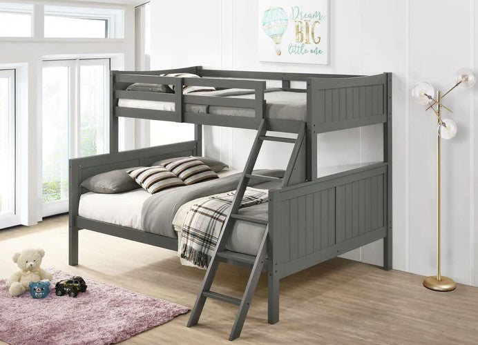 Sami Grey Twin/Full Bunk Bed w/Ladder